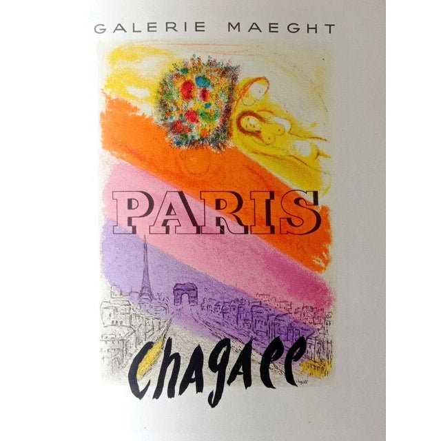 Marc Chagall - Exposition Galerie Maeght, beautiful original lithograph signed in the plate, from 'Affiches originales'...