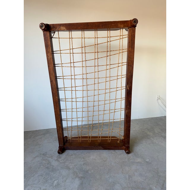 Antique American Walnut Rope Trundle Bed For Sale - Image 14 of 16