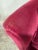 Deep Red Maroon Mohair Armchair Claw Feet For Sale - Image 10 of 12