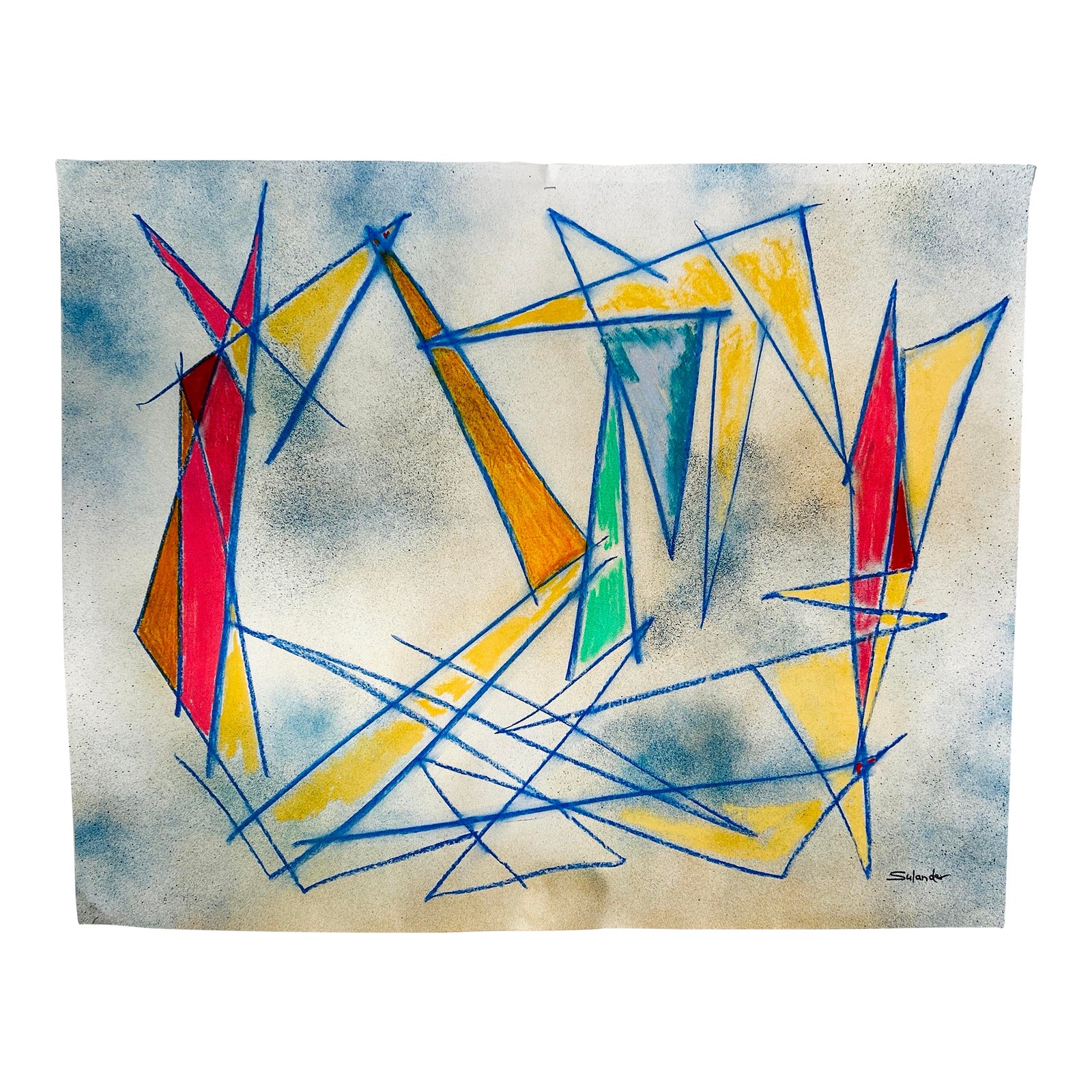 Linear Abstract Expressionism by Erik Sulander | Chairish