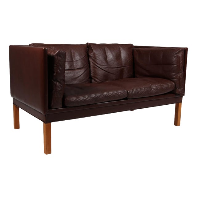 2-Seater Sofa attributed to Illum Wikkelsoe for Holger Christensen, 1960s For Sale