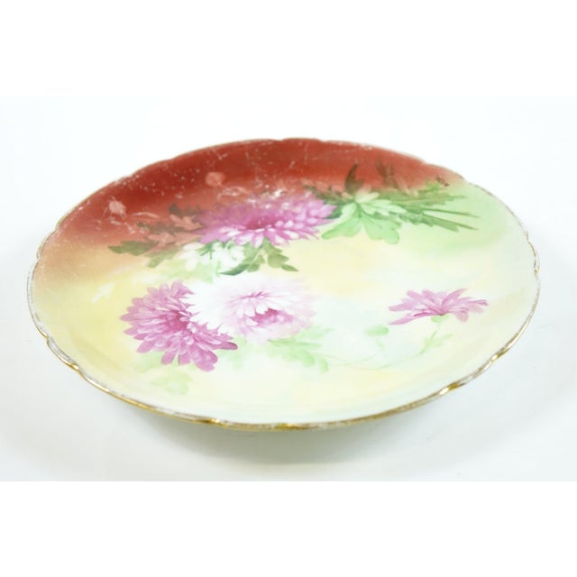 Art Nouveau Antique Wenzel Pfohl Handpainted Porcelain Plate For Sale - Image 3 of 5