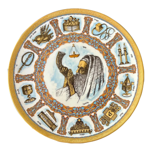 Vintage Judaica Plate “Traditions” by Laszlo Ispanky for Goebel – Limited Edition, 1980