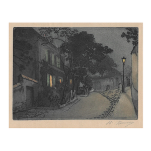 Henri Tournier French Color Etching