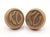 1930s emblematic passage door knobs made of bronze with a patina finish. The manufacturer is unknown. It is part of the...
