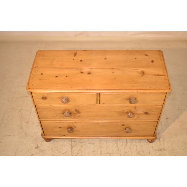 19th Century English Pine Chest of Drawers Chairish