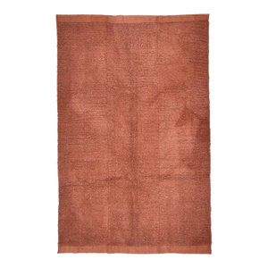 1970s Turkish Handloom Home Living Terracota Rug