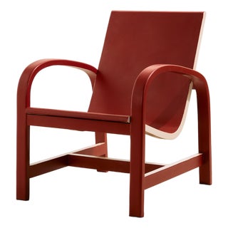 Vintage Beech Armchair, 1940s For Sale