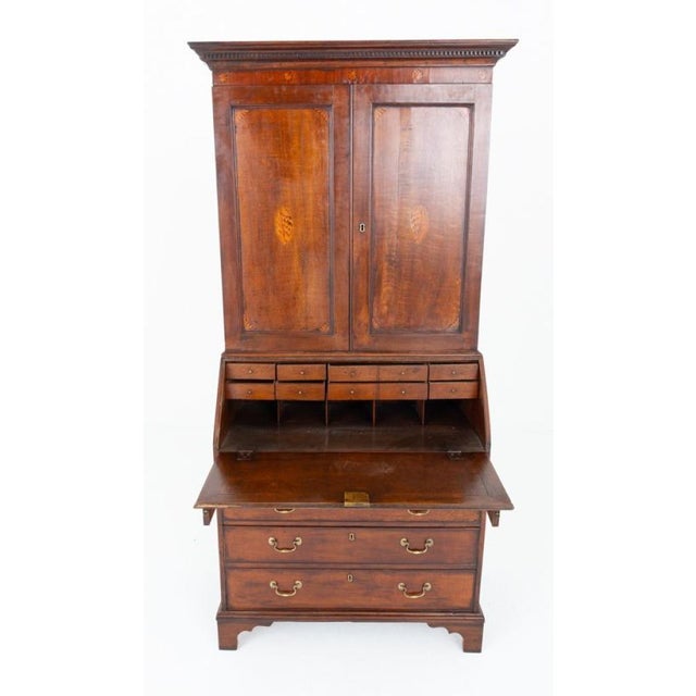 Georgian Bookcase in Oak For Sale - Image 6 of 10
