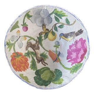 Papier Mache Vegetable Bowl For Sale