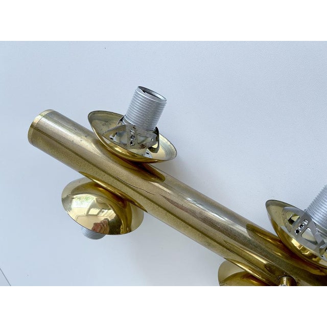 Vintage Glass Globe Pendant Light in the style of Stilnovo, 1950s For Sale - Image 13 of 16