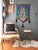 An Italian brass twisted rope and tassel outdoor cocktail table features a rustic, naturally weathered patina from outside...