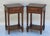 A charming and increasingly rare pair of Neo-Basque side tables or nightstands, dating from the 1930s, France. Crafted in...