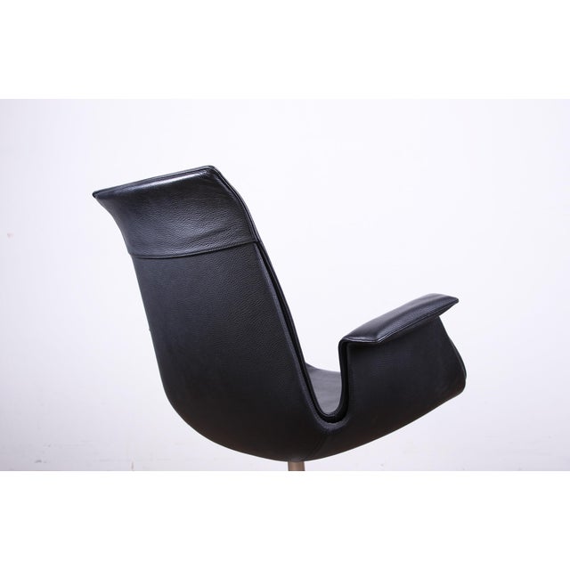 2000 - 2009 Danish Model FK 6725 Armchair in Black Leather and Chromed Steel by Preben Fabricius and Jørgen Kastholm for Walter Knoll, 2000s For Sale - Image 5 of 16