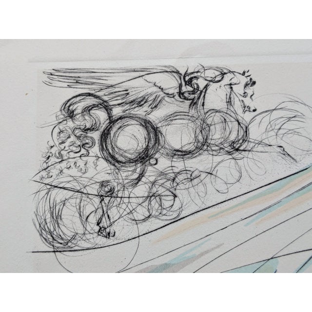 Salvador dali - the alchemist, 1975 l' alchemiste, 1975 hand signed drypoint etching in black ink extensively overworked...