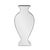 This mirrored vase is simple, yet elegant and full of style. It features a curvy shape with beveled mirrors on the front...
