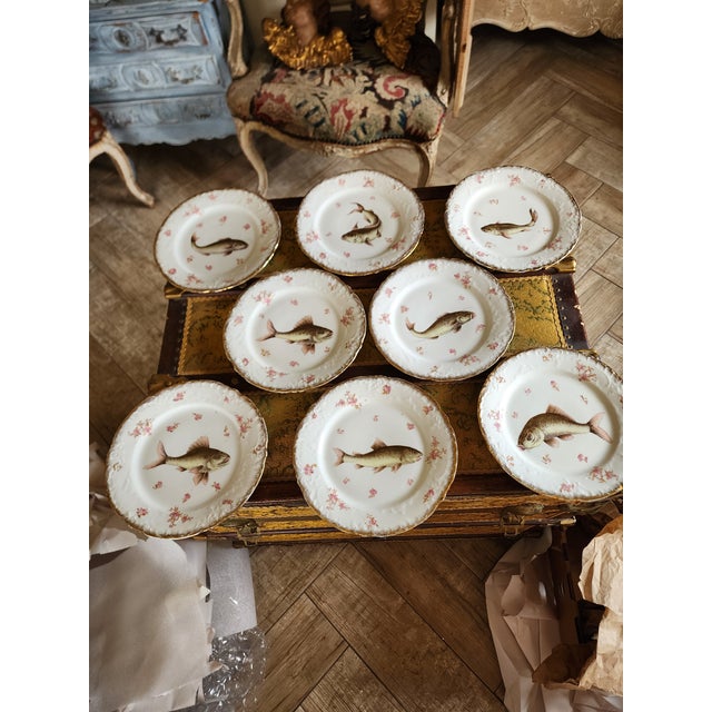 Antique European Fish Set For Sale - Image 12 of 12