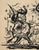 Modern Walter Becker, Ink Drawing Menagerie, 1920, Ink and Handmade Paper For Sale - Image 3 of 13
