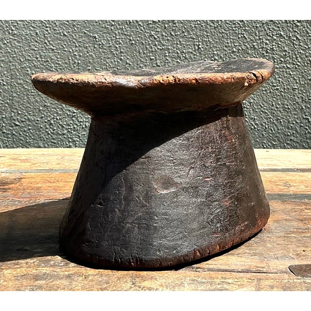 Vintage Brazilian Carved Wood Head Rest For Sale - Image 12 of 12