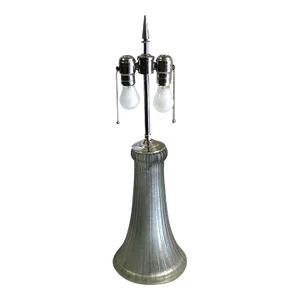 1990s Mid-Century Modern Lamp Base Glass