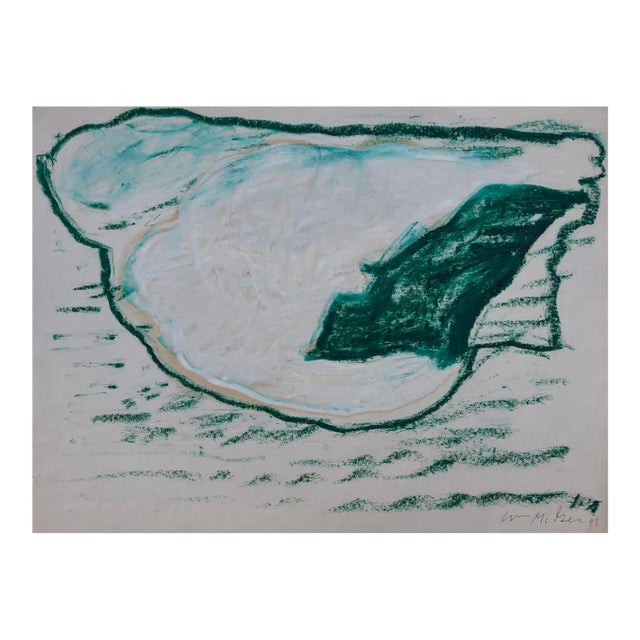 1993 William Douglas McGee Abstract Oil on Paper For Sale