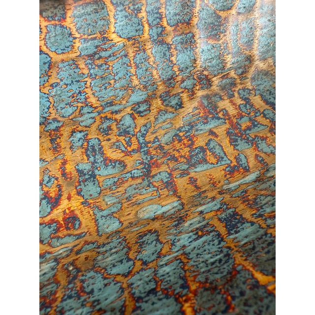 Oversized Hand-Carved Mango Wood Vessel — 95 Cm, Dark Mahogany Finish For Sale - Image 6 of 8