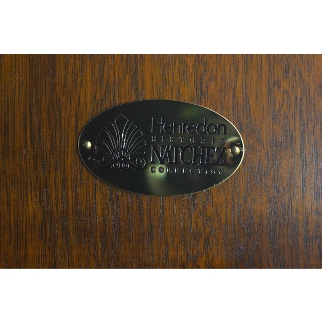 Henredon Large Sliding Glass Door Breakfront For Sale - Image 17 of 18