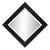 2020s Square Devon Mirror in Black For Sale - Image 5 of 9