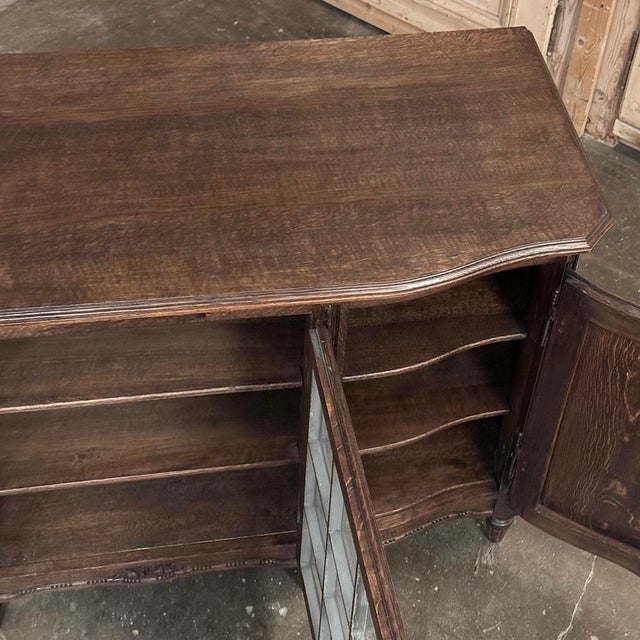 19th Century Louis XVI Liégeois Style Oak Display Buffet For Sale - Image 17 of 18