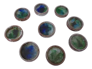 Danish Studio Ceramic Bowls by Jim & Henny Waldorff for Svaneke, 1960s, Set of 9