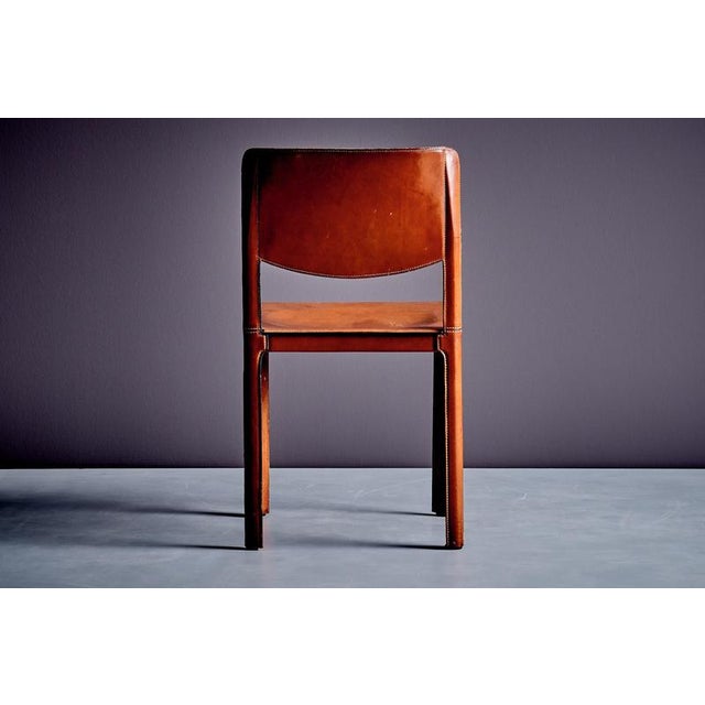 1980s Leather Chair by Tito Agnoli for Matteo Grassi, 1980s For Sale - Image 5 of 13