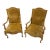 1960s Spec Pair of Large Lounge Berger Chairs With Gold Wash For Sale