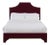 Kit Twin Bedframe, Wine Velvet For Sale