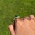 6.53 Carat Emerald Sapphire & Diamond 14k Gold Vintage Statement Ring Size 7.5 For Sale In New York - Image 6 of 17