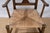 Early 20th Century Antique Country Chippendale Rush Seat Armchair For Sale - Image 5 of 10