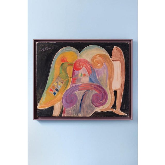 Maurice Blond, the Artists Studio, 1974, Oil on Canvas For Sale - Image 10 of 10