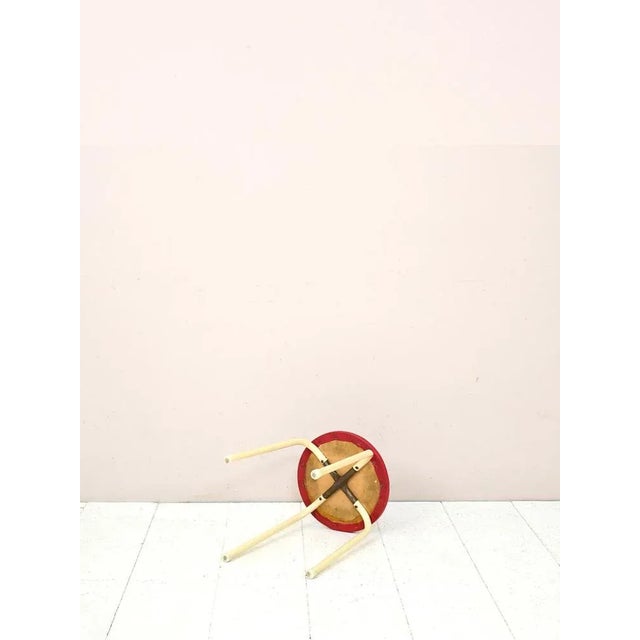 Vintage Metal Stool, 1960s For Sale - Image 3 of 7