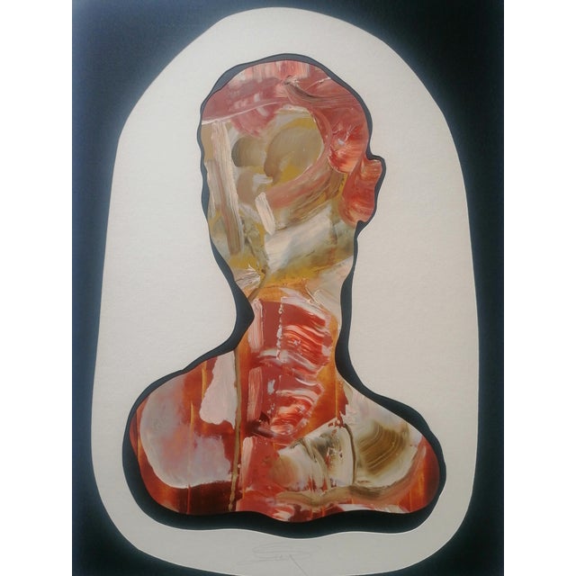 Stefano Mazzolini, S2H, 2022, Collage & Acrylic on Paper For Sale - Image 3 of 4