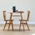 Brown Blue Label Dining Table and Chairs by Lucian Ercolani for Ercol, Set of 3 For Sale - Image 8 of 9