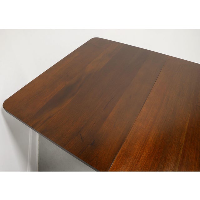 Late 20th Century Craftique Solid Mahogany Queen Anne Double Pedestal Dining Table For Sale - Image 5 of 12