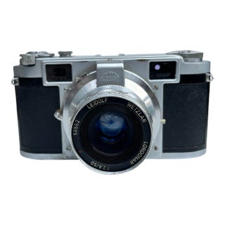 Leidolf Lordomat C35 Camera + Lordonar 50mm f/2.8 + Original Case – Wetzlar, Germany, 1950s For Sale