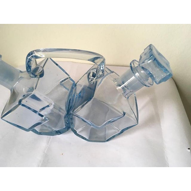 Italian Postmodern Blue Murano Glass Cruet, 1960s For Sale - Image 4 of 18