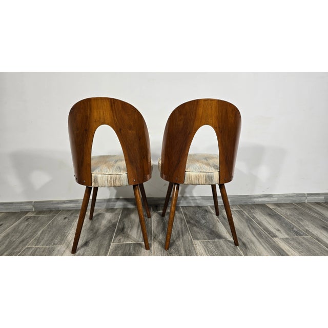 Beige Dining Chairs by Antonin Suman, 1960s, Set of 2 For Sale - Image 8 of 17
