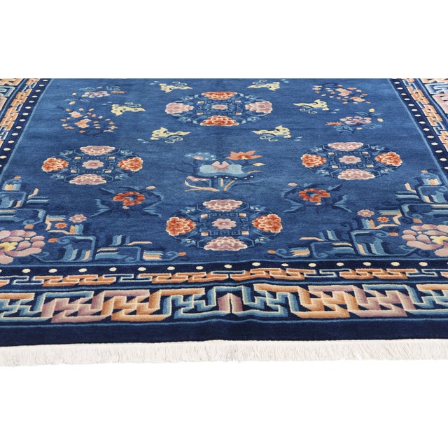 Antique Chinese Peking Rug - 06'03 X 09'01 For Sale - Image 4 of 9