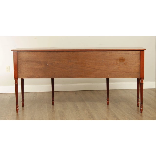 Arthur Brett Sheraton Style Serpentine Mahogany Sideboard For Sale - Image 10 of 13