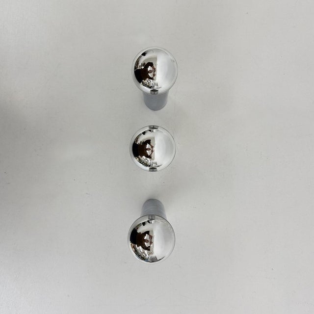 Minimalist Chrome Tube Wall Lamps, 1970s, Set of 3 For Sale - Image 13 of 18