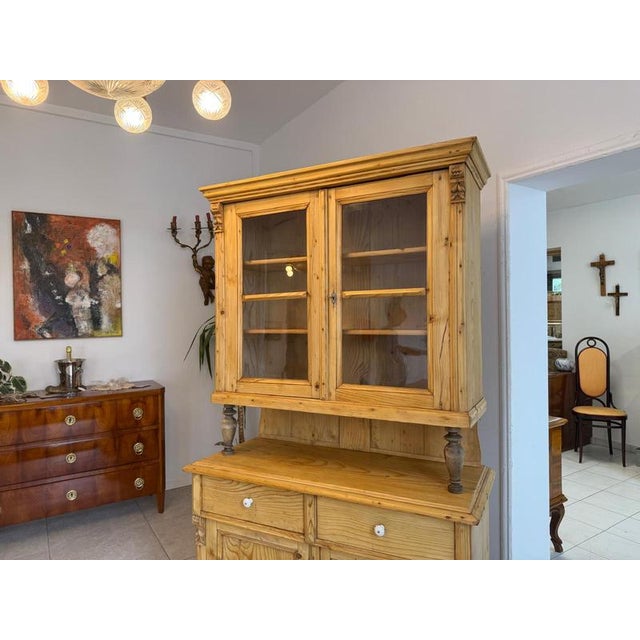 Gründerzeit Kitchen Sideboard in Softwood For Sale - Image 9 of 16