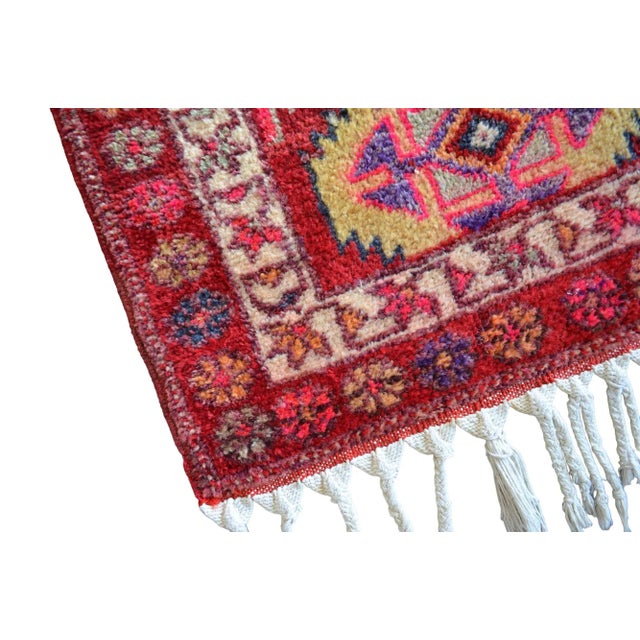 Hand-Knotted Kurdish Runner Rug . Tribal Herki Runner Rug Long Hallway Decor - 2′8″ × 13′11″ For Sale - Image 11 of 12