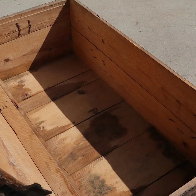 18th Century Portuguese Baroque Leather Studded Dome-Top Coffer Trunk For Sale - Image 10 of 13