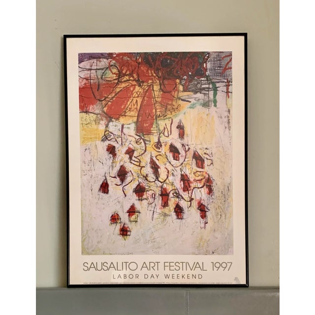 1997 Sausalito Art Festival Framed Poster For Sale In San Diego - Image 6 of 6